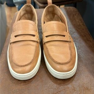 Vionic Tan Leather Loafers